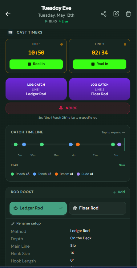 Catch Timeline