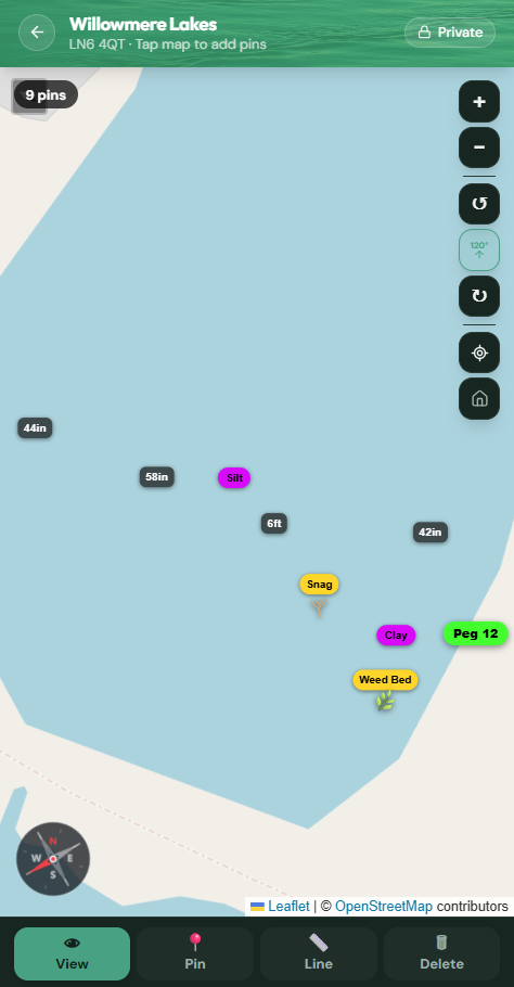 Lake map